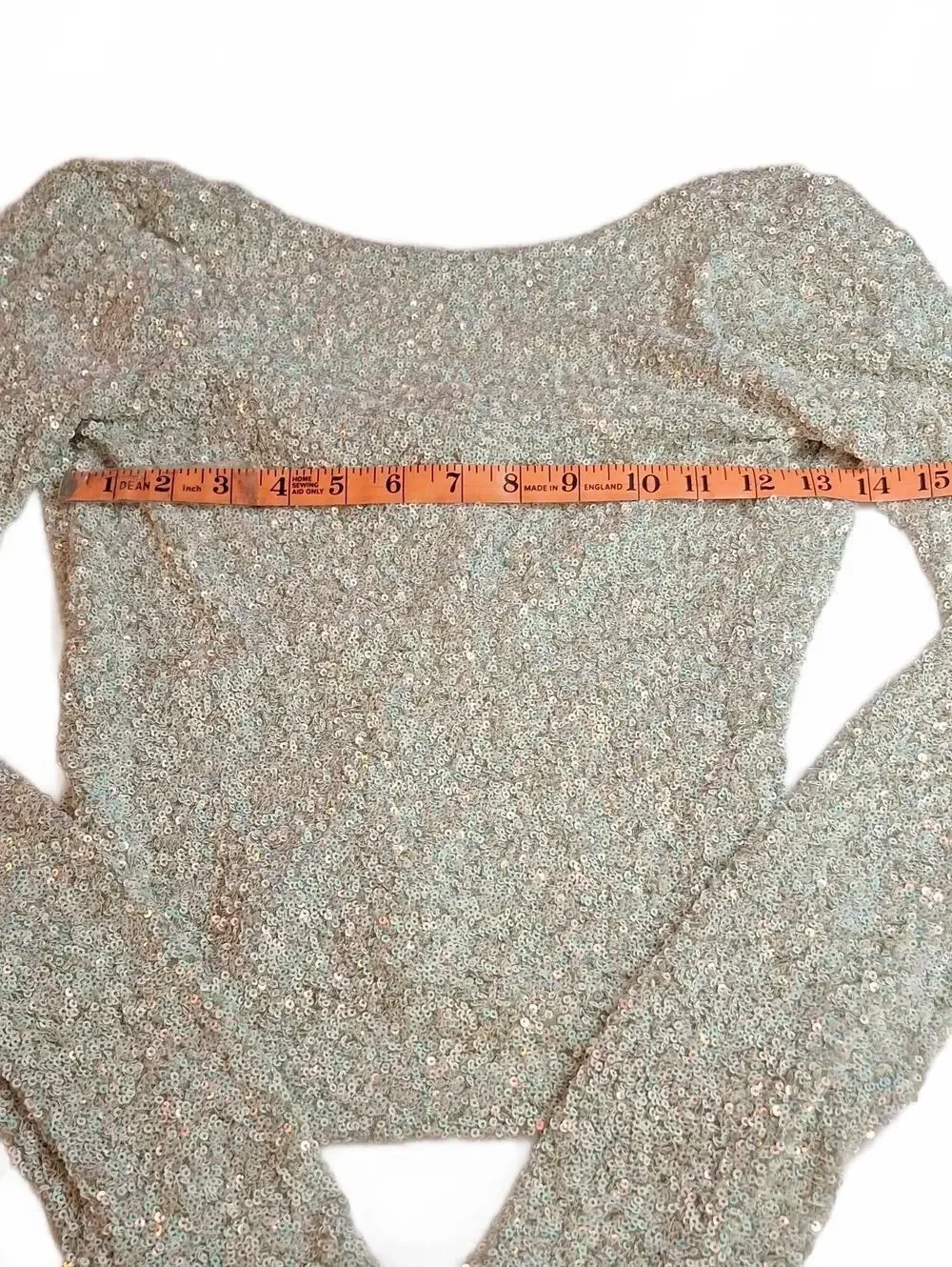 #917 Free People Intimately Leading The Way Sequin Long Sleeve Size Xs